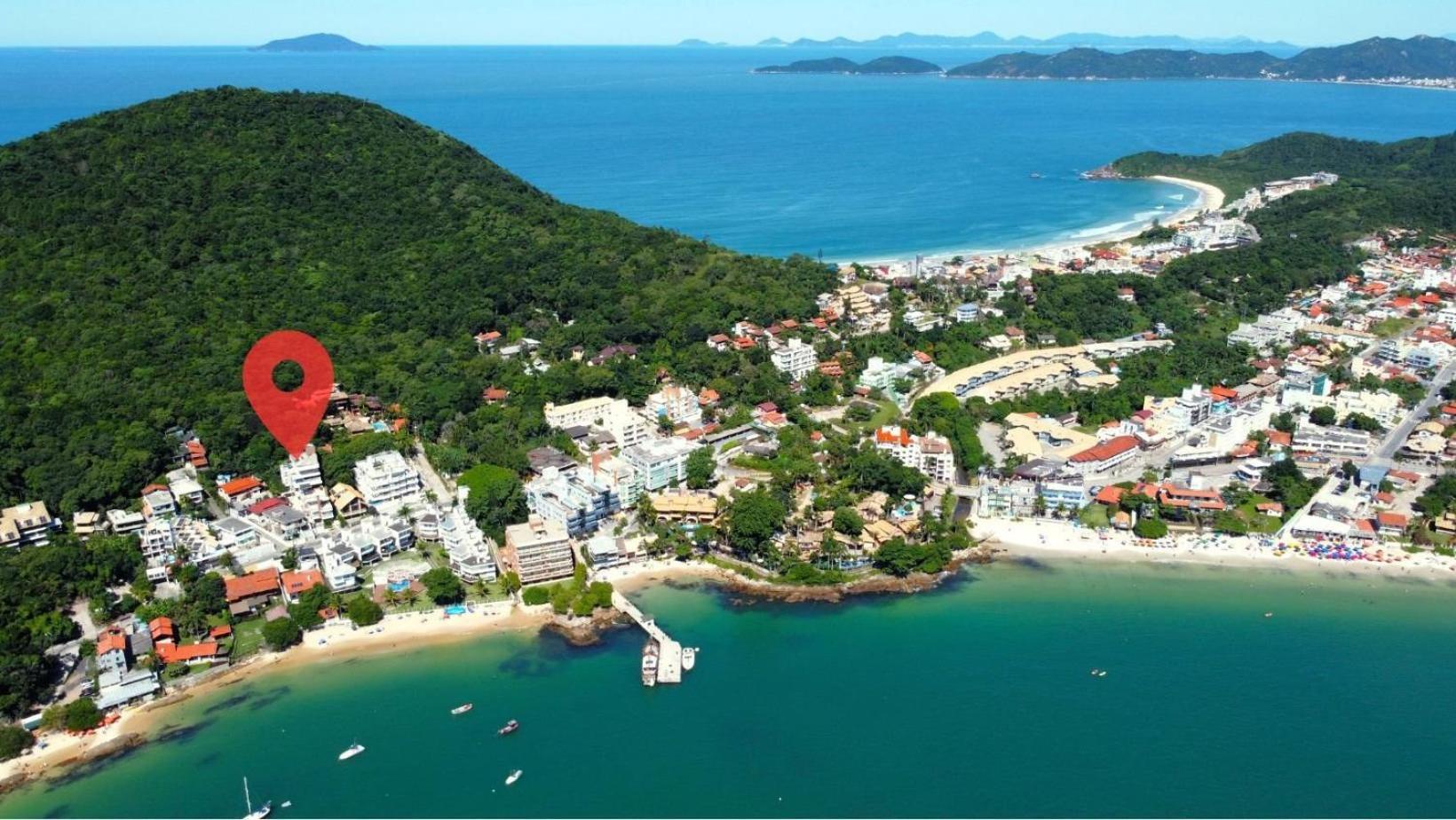 1080 - Apartamento Com Vista Para O Mar Em Bombinhas Exterior foto